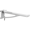 PLUS toiletsteun, 700 mm, rechtshandige bediening, Totale lengte: 730 mm. Zijwaarts verplaatsbaar. Opklapbaar en afneembaar - Afbeelding 2