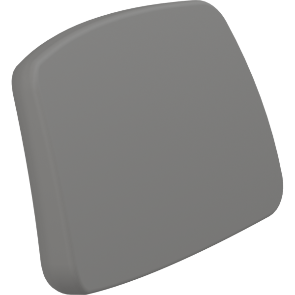 PLUS Rugsteun wit, vaste hoogte, 184 x 293 mm.<br> Afstand vanaf de muur: 107 mm - Afbeelding 2